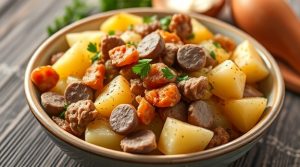 Запеканка из картофеля с мясом: пошаговое руководство.