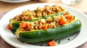 Фаршированные кабачки мясом и рисом: пошаговый рецепт