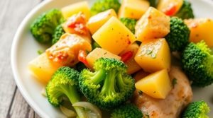 Курица с ананасами и брокколи: пошаговый рецепт