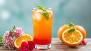 Рецепт цветочного пунша с апельсином