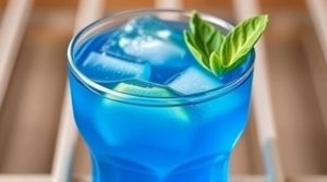 Рецепт голубого коктейля с базиликом