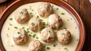 Мясные фрикадельки в сливочном соусе: пошаговый рецепт.