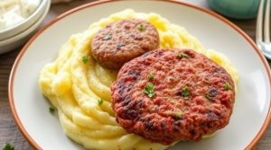 Котлеты из говядины с картофельным пюре: пошаговый рецепт.