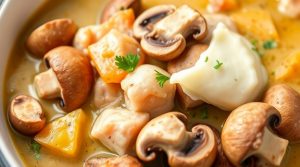 Рагу из курицы с грибами и сметаной: пошаговое руководство.