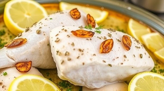 Рыба, запеченная с лимоном и травами: пошаговое руководство.