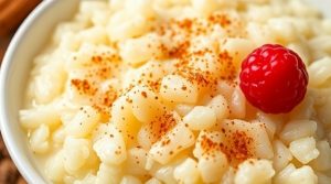 Рецепт нежного рисового пудинга с корицей: пошаговое руководство.