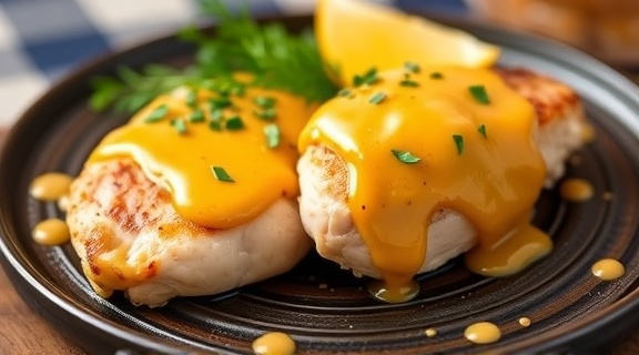 Куриные грудки с горчичным соусом и медом: пошаговый рецепт.