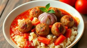 Тефтели в томатном соусе с рисом: пошаговый рецепт.