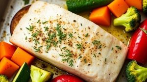 Филе рыбы с овощами в духовке: пошаговое руководство.