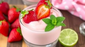 Как приготовить “Клубничный мусс” с лаймом: пошаговая инструкция.