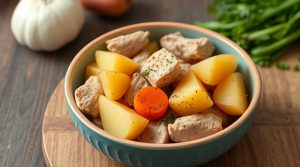 Тушеная курица с картофельными дольками: пошаговый рецепт.