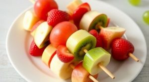 Как сделать “Фруктовые шашлыки” с медом: пошаговая инструкция.