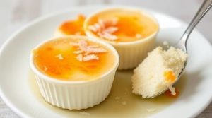 Пошаговый рецепт “Крем-брюле” с кокосовой стружкой.
