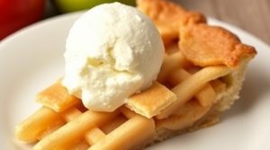 Рецепт “Яблочного пирога” с корицей и ванильным мороженым: пошаговое руководство.