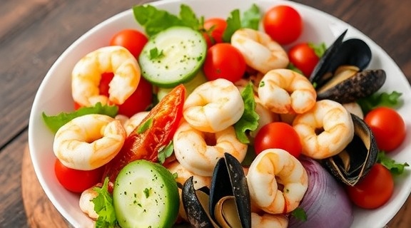 Пошаговый рецепт итальянского салата с морепродуктами