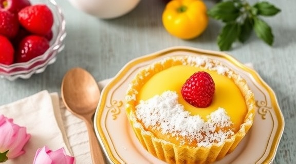 Пошаговый рецепт “Пирожных” с заварным кремом и фруктами.