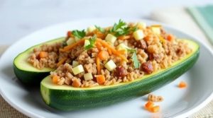 Фаршированные цуккини с мясом и рисом: пошаговое руководство.