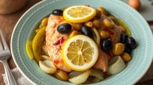 Тушеная курица с оливками и лимоном: пошаговый рецепт.
