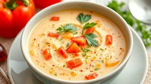Пошаговый рецепт крем-супа из сладкого перца.