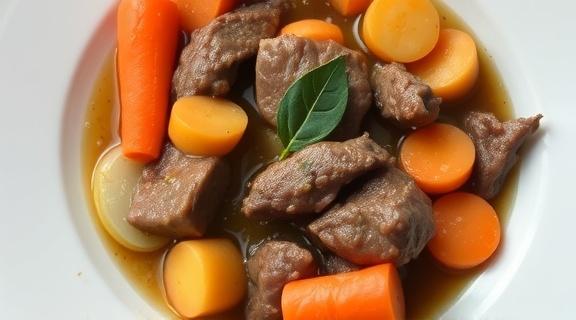 Тушеная говядина с морковью и картофелем: пошаговый рецепт.