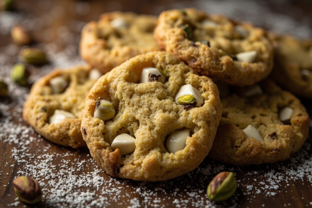 Как сделать “Фисташковые печенья” с белым шоколадом: пошаговая инструкция.