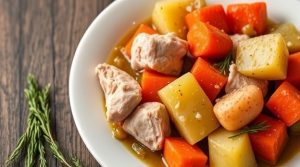 Тушеная индейка с картофелем и морковью: пошаговое руководство.
