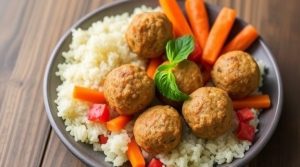 Тефтели из куриного фарша с овощами: пошаговый рецепт.