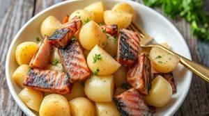 Салат с копченой рыбой и картофелем: как удивить своих гостей.