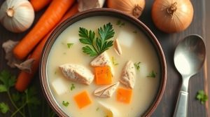 Пошаговый рецепт супа с курицей и кокосовым молоком.