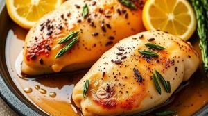 Запеченные куриные грудки с лимоном и травами: пошаговый рецепт.