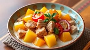 Свинина с ананасами в кисло-сладком соусе: пошаговое руководство.