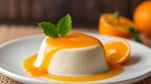 Пошаговый рецепт “Панна котты” с апельсиновым соусом.