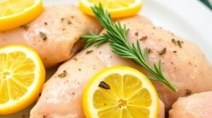 Курица с лимоном и розмарином в духовке: пошаговое руководство.