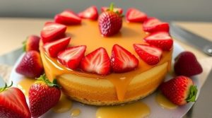 Пошаговый рецепт “Карамельного торта” с клубникой.