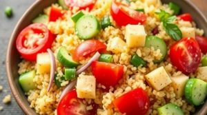 Салат с кускусом и овощами: как сделать быстрое и вкусное угощение.