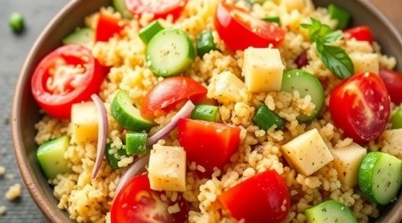 Салат с кускусом и овощами: как сделать быстрое и вкусное угощение.