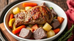 Баранина с овощами и картофелем в духовке: пошаговое руководство.