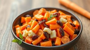 Салат с морковью и изюмом: сладкое угощение для детей.
