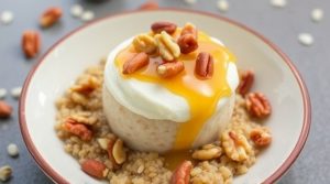 Пошаговый рецепт “Гречневого десерта” с медом и орехами.