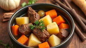 Тушеная говядина с картофелем и тыквой: пошаговый рецепт.