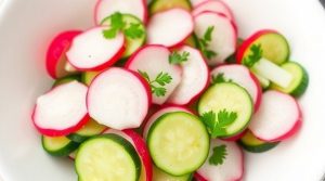 Салат с редисом и огурцами: свежий и легкий рецепт для лета.