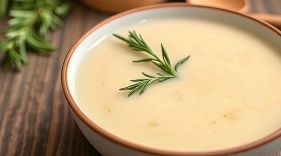 Пошаговый рецепт крем-супа из картофеля с розмарином.