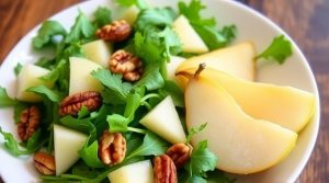 Салат с руколой и грушей: легкий и изысканный вариант для обеда.