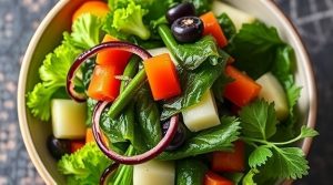 Салат с морской капустой и овощами: как сделать полезный перекус.