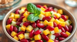 Салат с красной фасолью и кукурузой: яркое и сытное блюдо на каждый день.