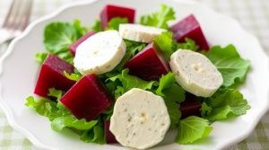 Салат с печеной свеклой и козьим сыром: как сделать изысканное угощение.