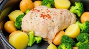 Свинина с картофелем и брокколи в духовке: пошаговое руководство.