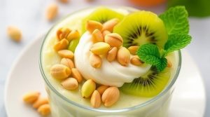 Как приготовить “Десерт с фисташками” и киви: пошаговая инструкция.