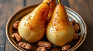 Как сделать “Запеченные груши” с медом и орехами: пошаговая инструкция.