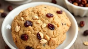 Как приготовить “Овсяные печенья” с изюмом и орехами: пошаговая инструкция.